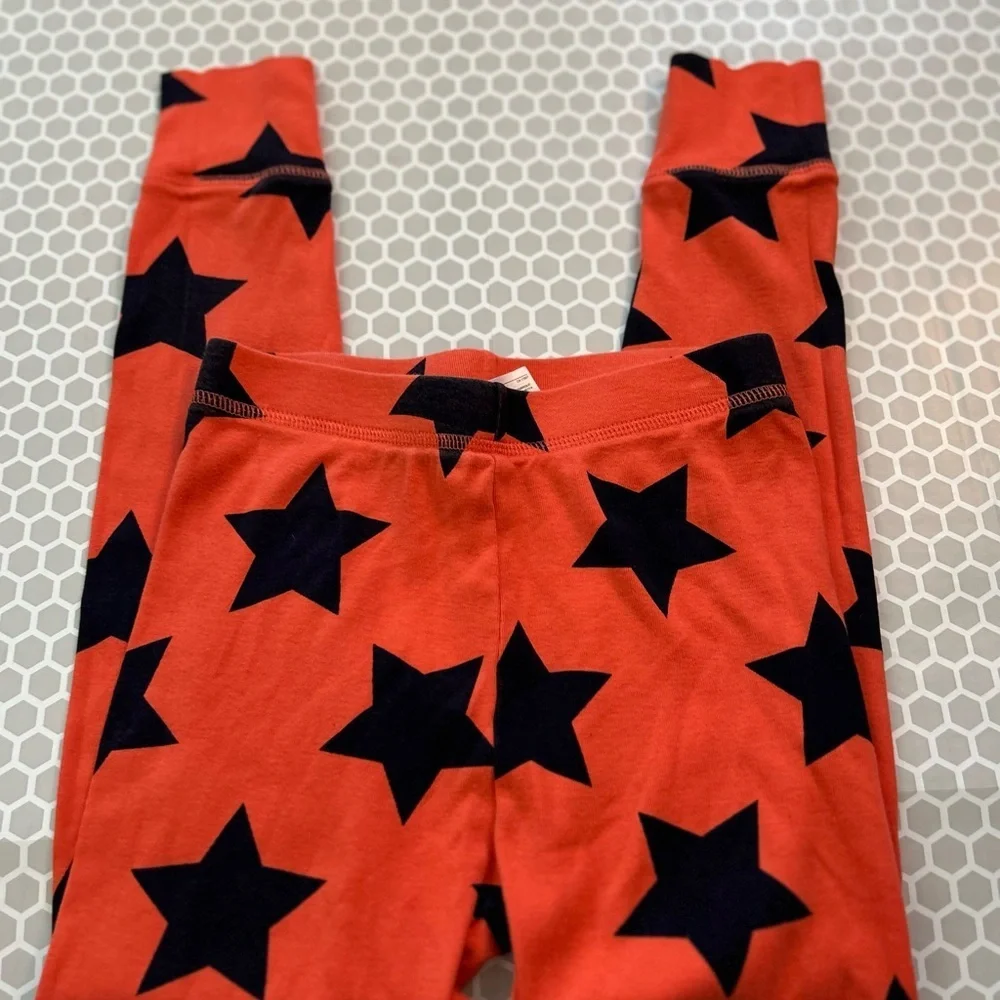 GAP Orange Pajama Set with Navy Stars - Short Sleeve Set. Size 8